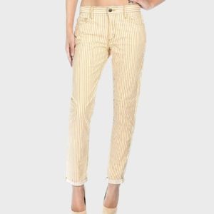 Joe's easy high-water sunshine stripe jeans